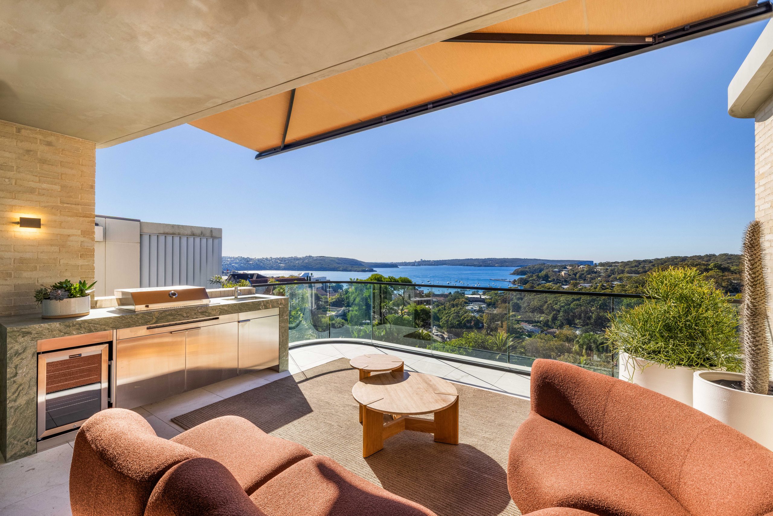 view from balcony at 3 of 22 redan lane mosman