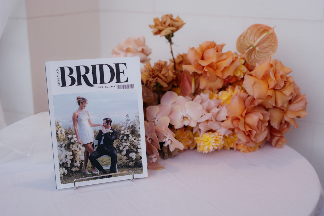printed copy of mosman bride magazine