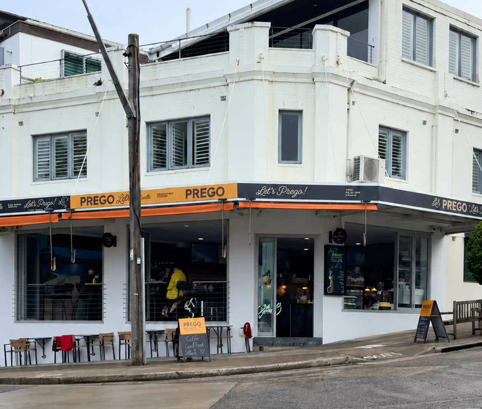 exterior view of prego chicken at balmoral